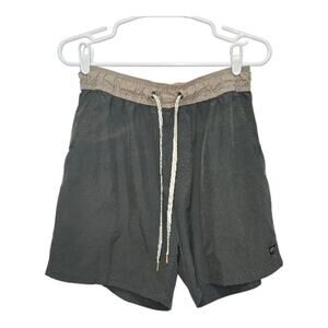LEG3ND Discovery Olive Swim Trunks Medium Stretch Board Shorts